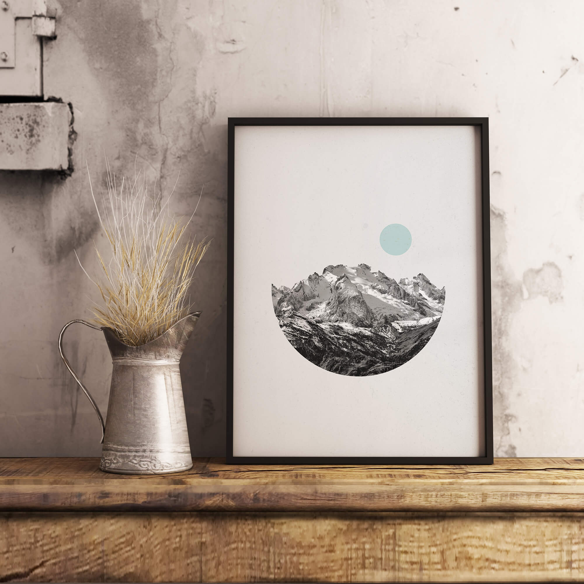 Snowy Mountains Poster