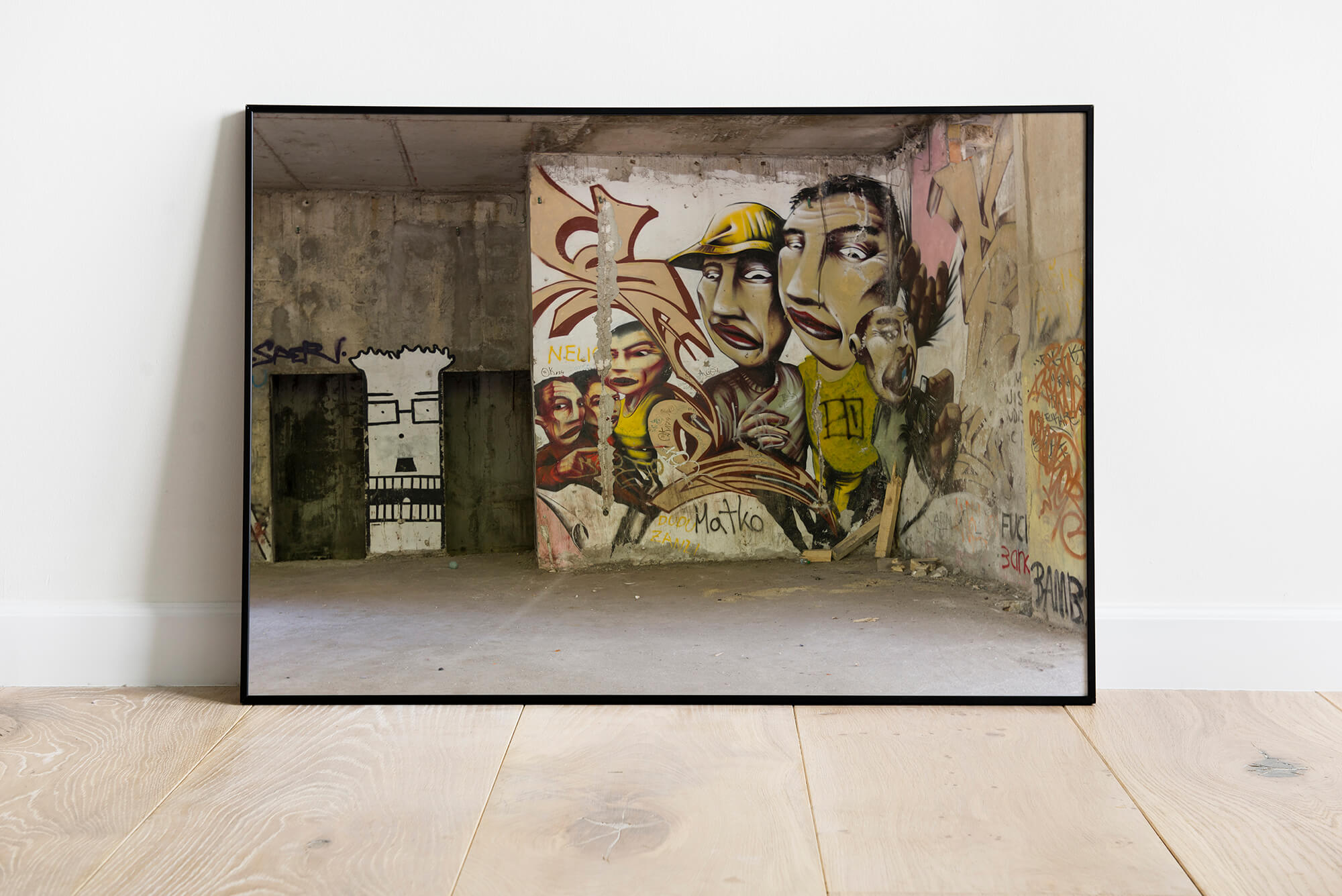Urban Street Art Poster voor industriele interieurs