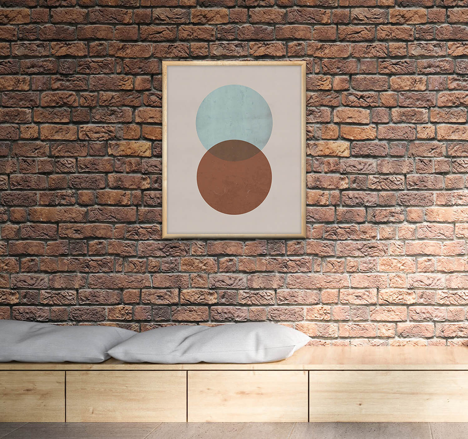 Grungy Cirkels Poster - Scandinavische Wanddecoratie