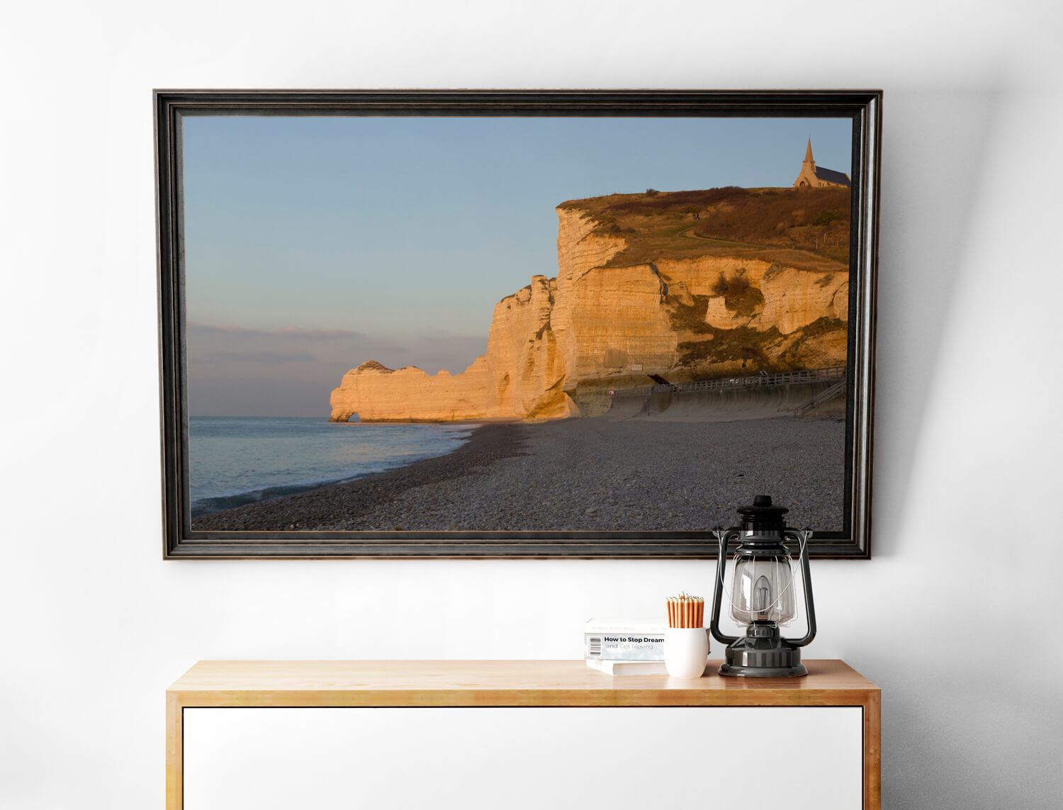 Normandie Krijtrotsen Poster - Natuur Wanddecoratie