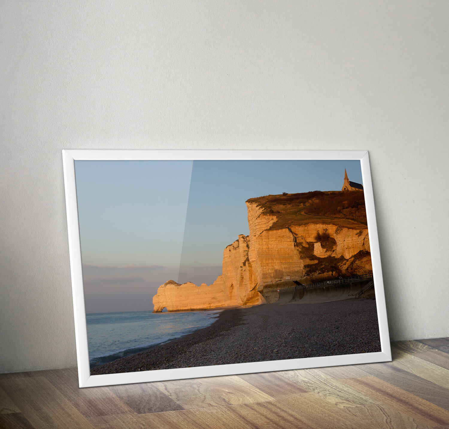 Normandie Krijtrotsen Poster - Natuur Wanddecoratie