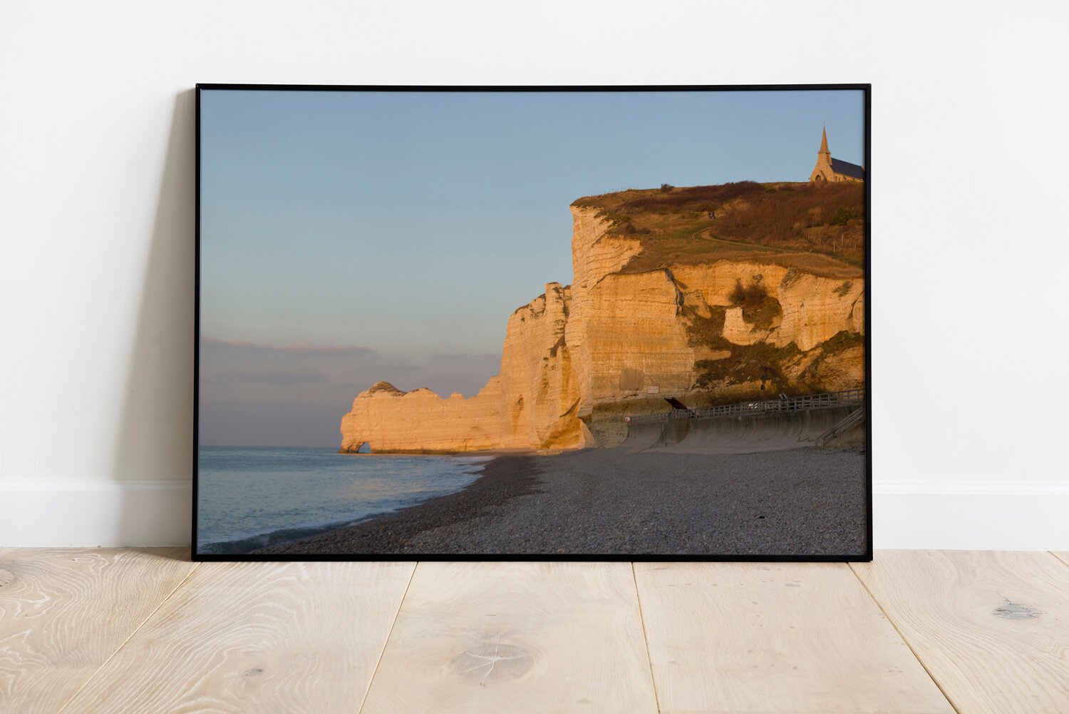 Normandie Krijtrotsen Poster - Natuur Wanddecoratie