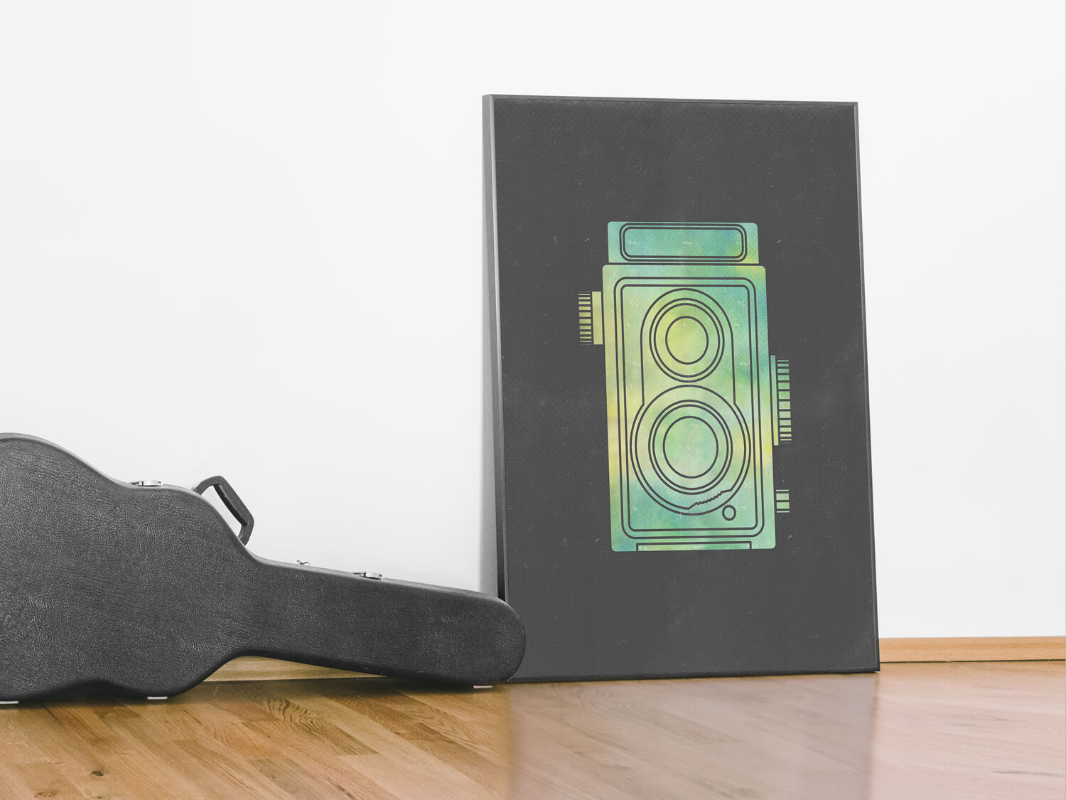 Vintage Camera Poster - industriële wanddecoratie