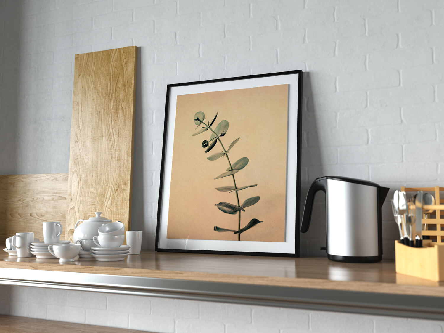 eucalyptus botanische wanddecoratie