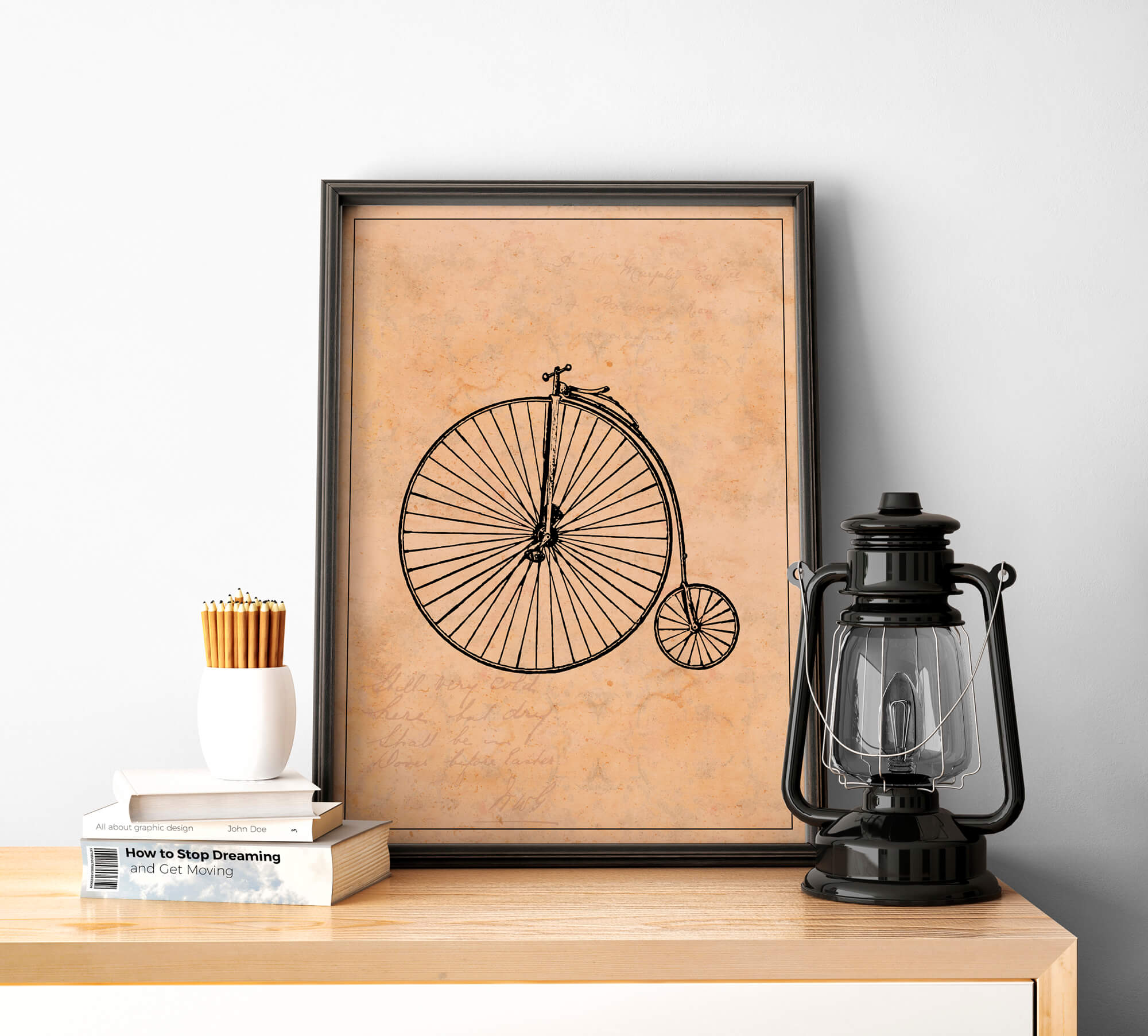 Vintage Fiets Poster - Industriële Wanddecoratie Kopen