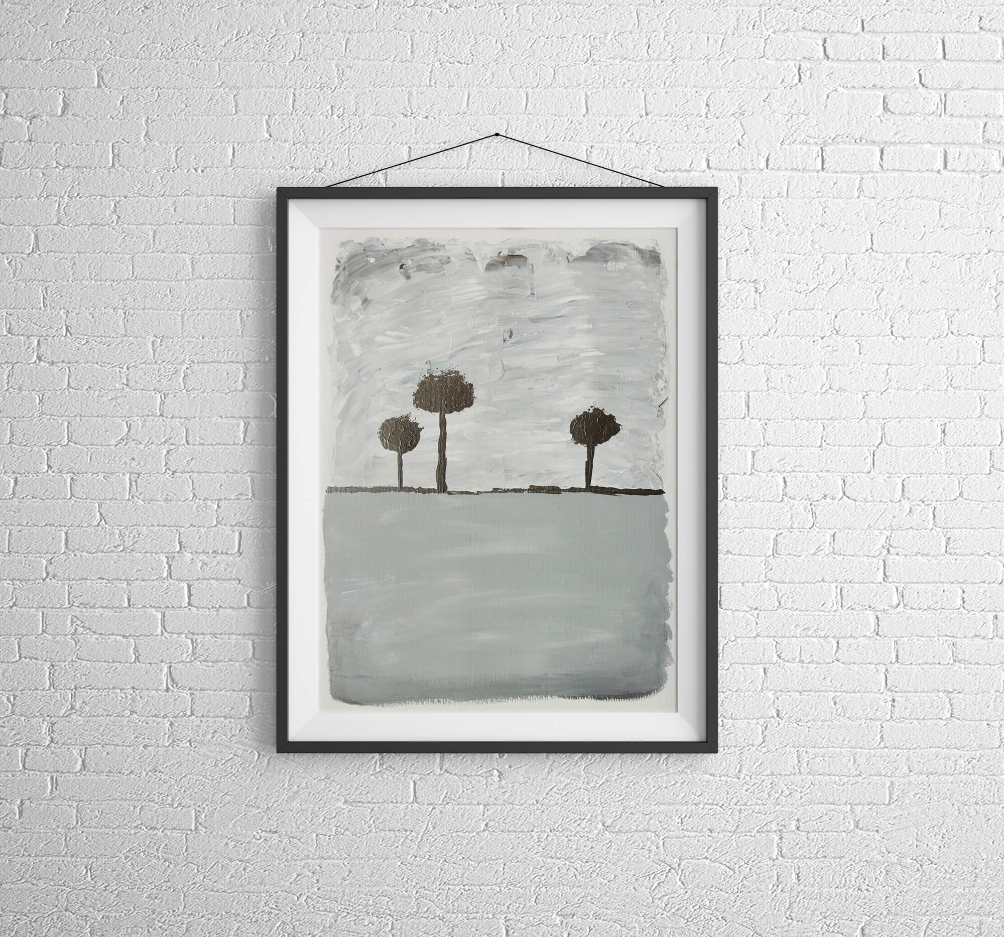 Abstract Trees - Fine Art Papier - Moderne Kunst Online Kopen