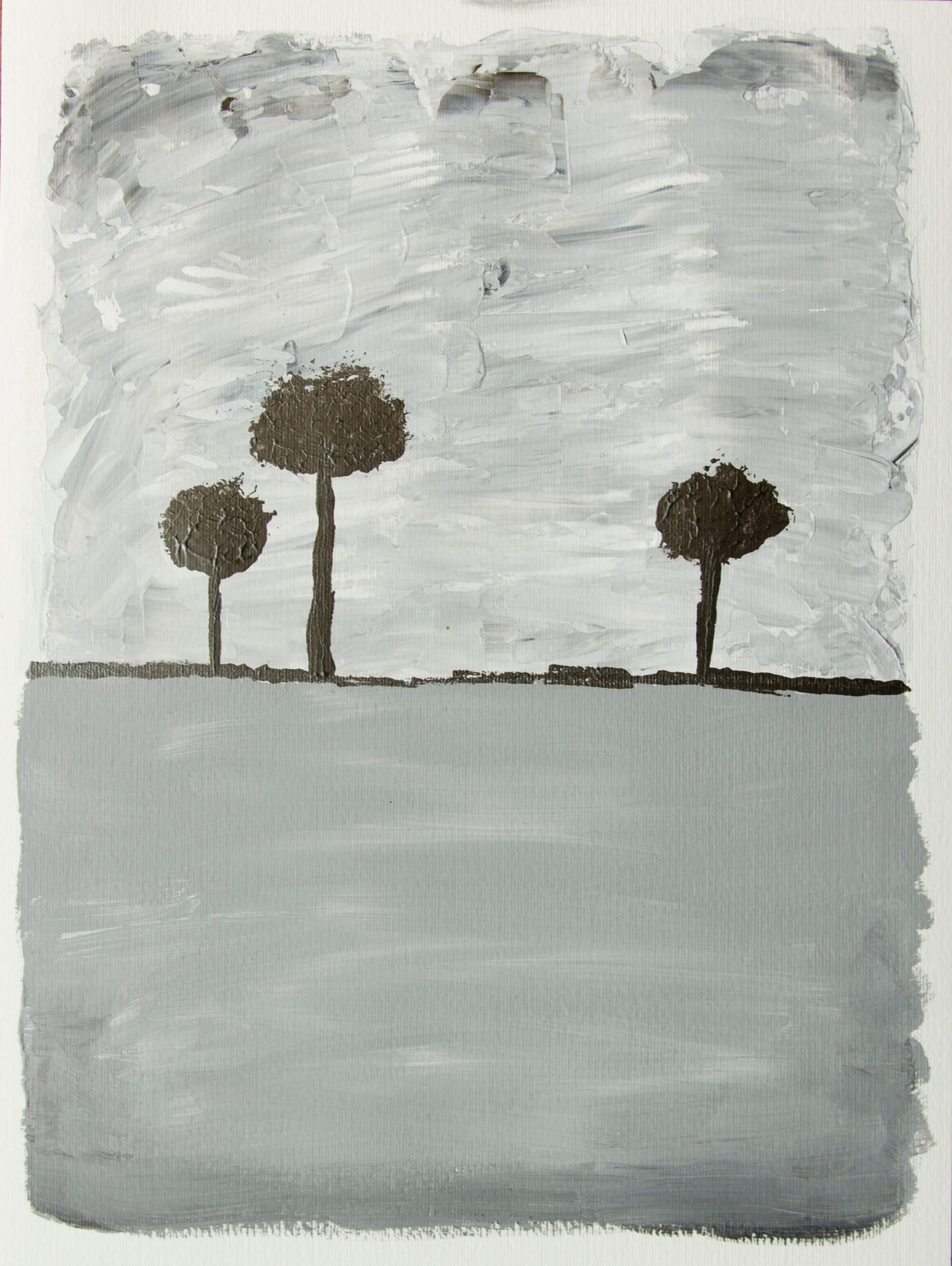 Abstract Trees - Fine Art Papier - Moderne Kunst Online Kopen