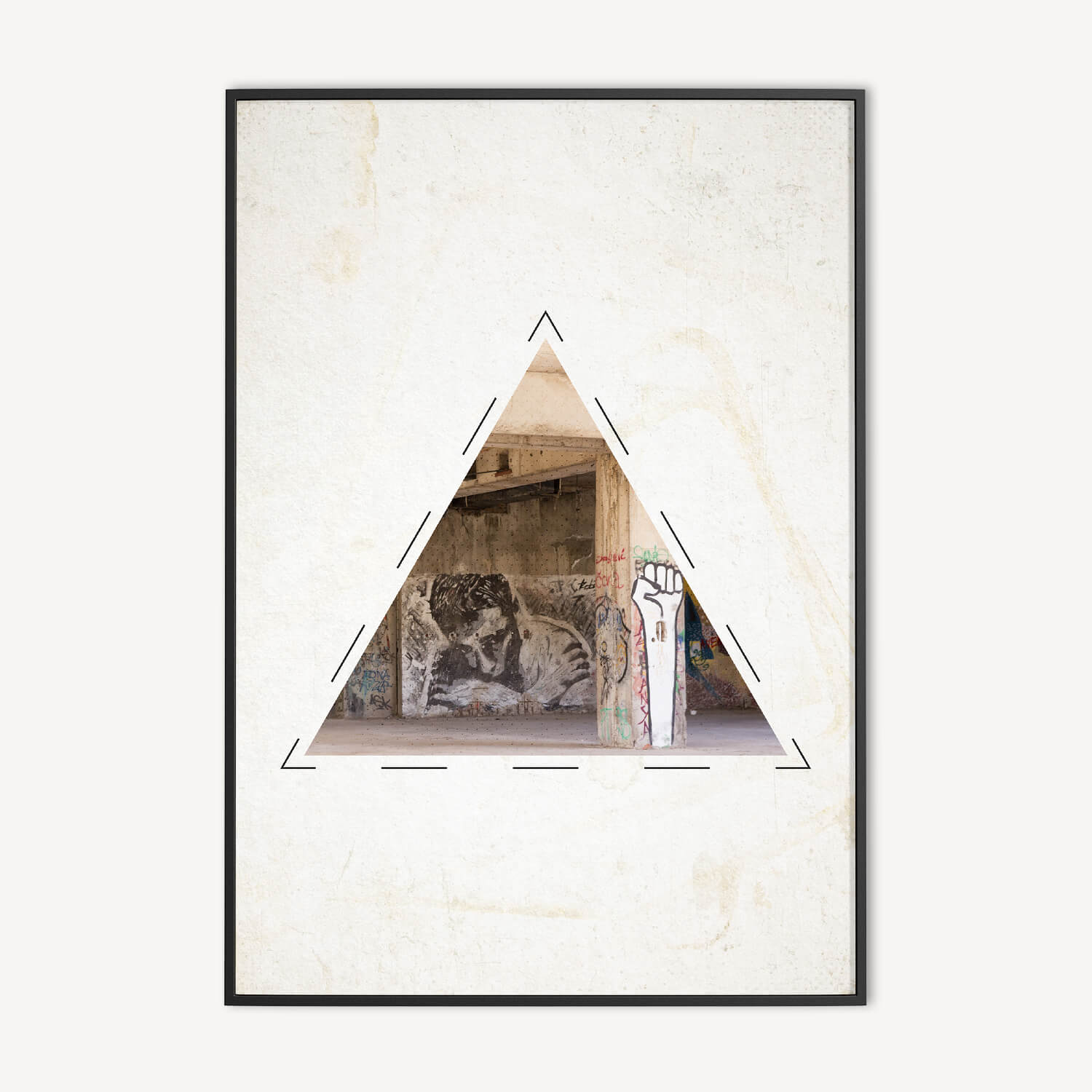 Industriële Street Art Poster en Canvas Print