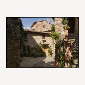 Toscaans Dorpje Poster en Canvas Print