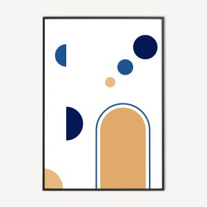 Geometrische Design Poster en Canvas Print