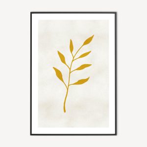 Gouden Takje Poster - Gold Leaf
