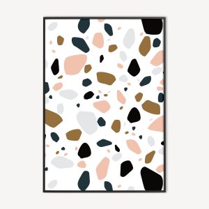 Terrazzo Poster en Canvas Print