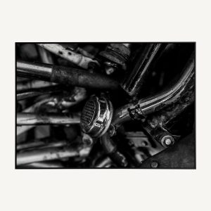 Fiets Poster met Roestige Fietsbel