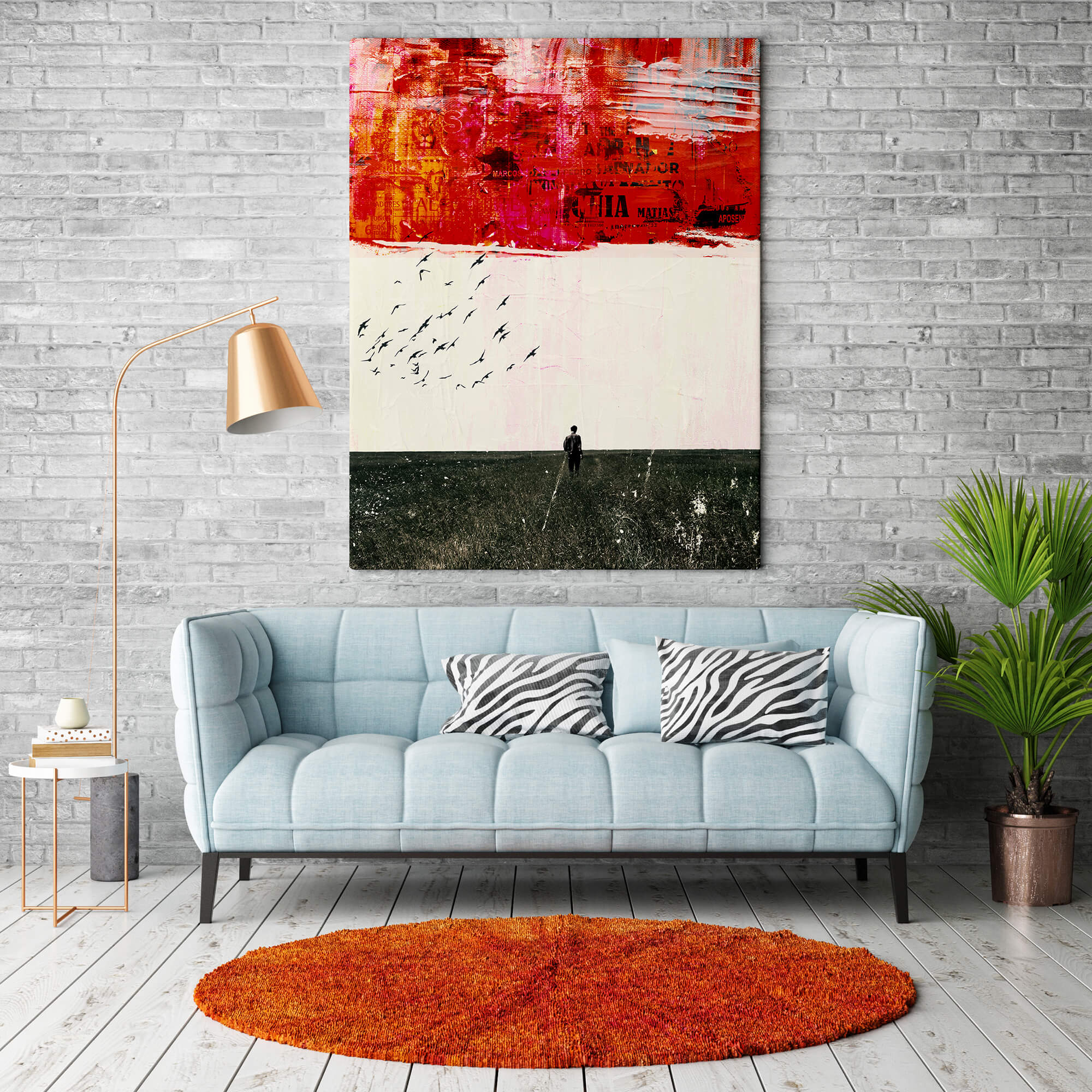 Surrealistische Collage Poster en Print