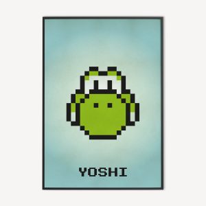 Yoshi - Abstracte Retro Game Poster