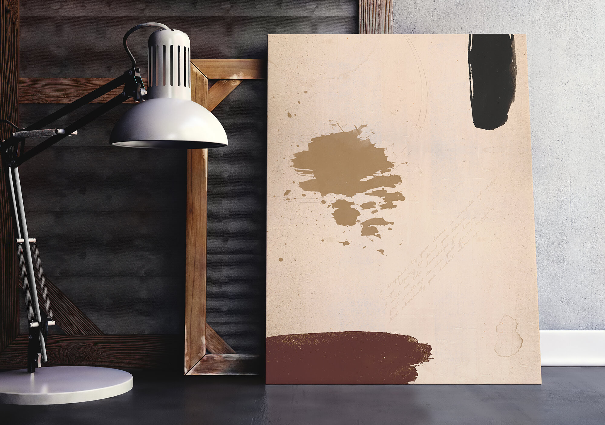 abstract paint - abstracte poster en canvas print