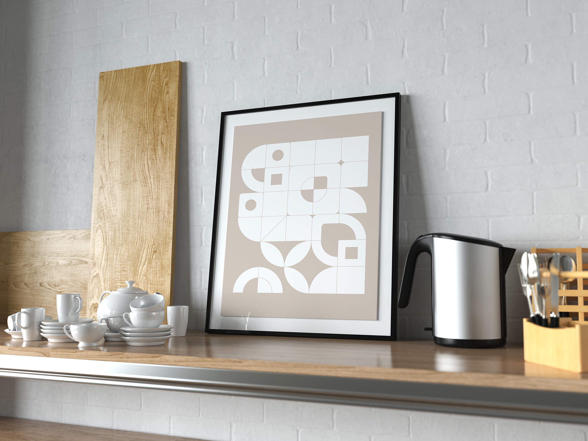 geometrisch patroon poster en canvas print