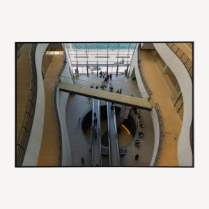 Interieur van bibliotheek van Kopenhagen - Architectuur wanddecoratie