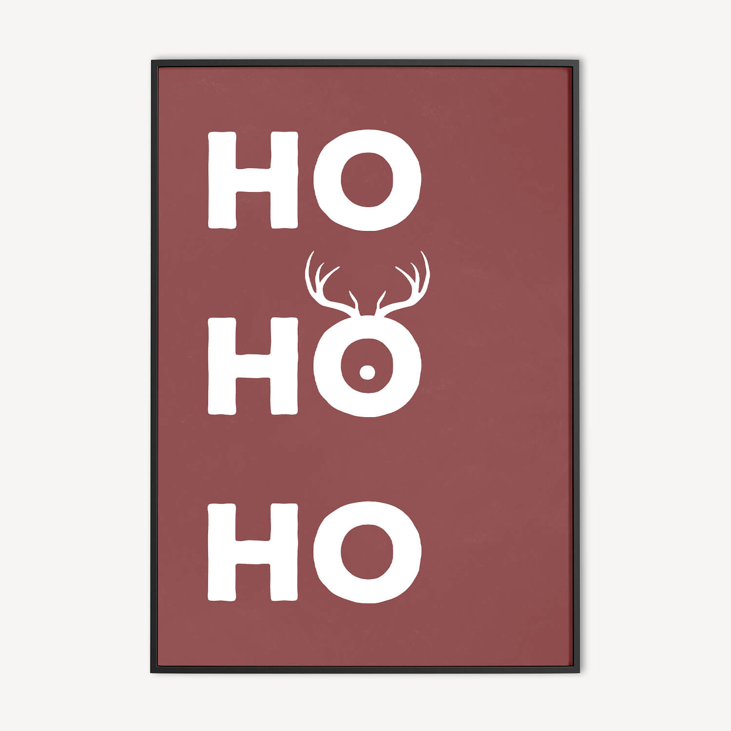 kerst typografie poster