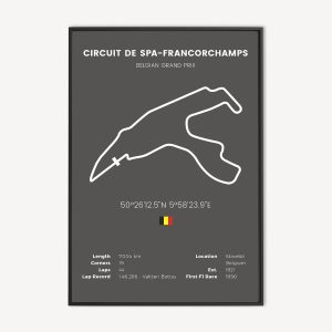 Circuit van Spa Poster en Canvas Print