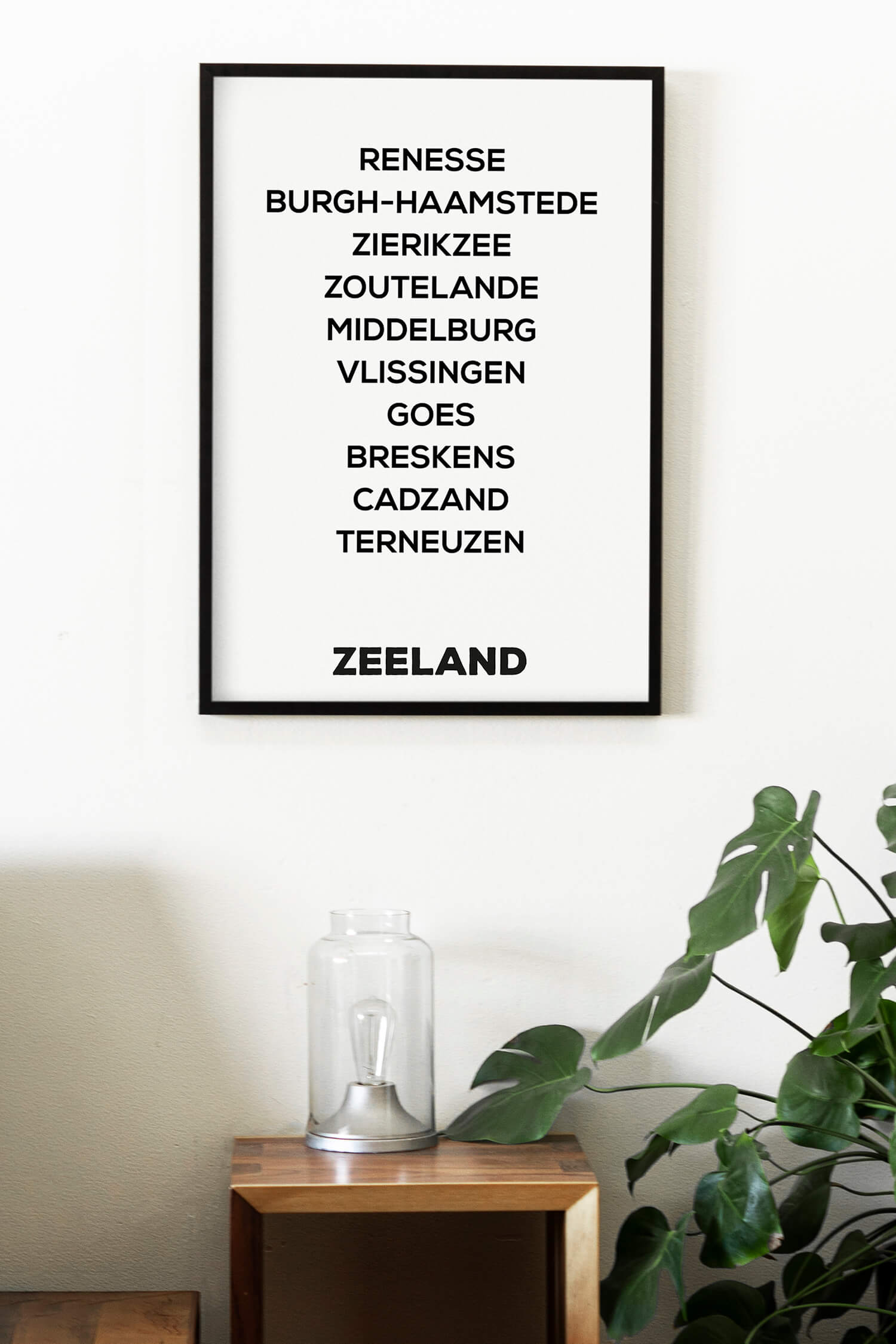 Zeeland provincie woorden poster